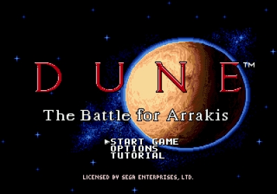 Screen ze hry Dune II: The Building of a Dynasty