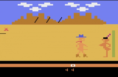 Screen ze hry Custers Revenge
