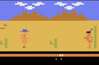 Screen ze hry Custers Revenge