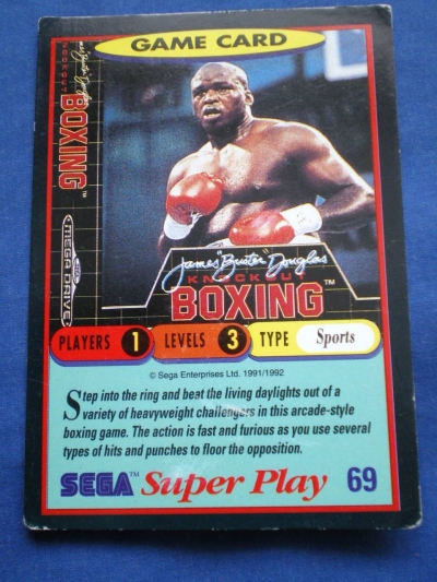 Artwork ke h�e James �Buster� Douglas Knockout Boxing