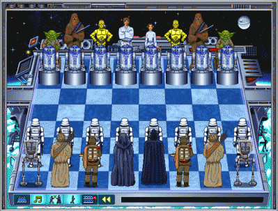 Screen ze hry Star Wars Chess