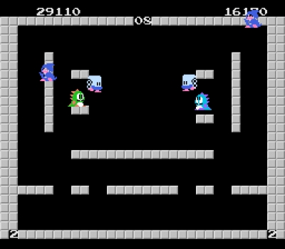 Screen ze hry Bubble Bobble