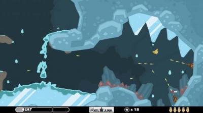 Screen ze hry PixelJunk Shooter