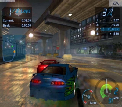 Screen ze hry Need for Speed Underground