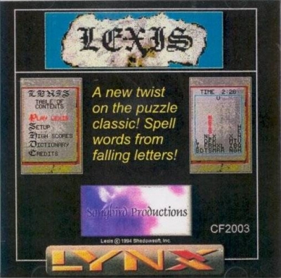 Obal hry Lexis