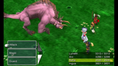 Screen ze hry Final Fantasy III