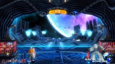 Screen ze hry Galactic Bowling
