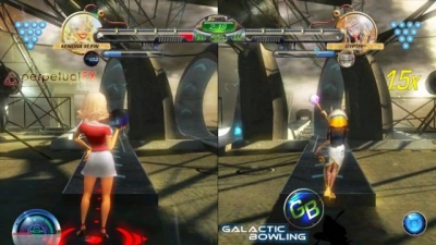 Screen ze hry Galactic Bowling