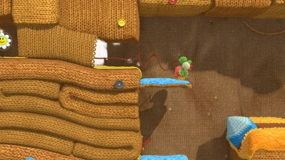 Screen ze hry Yoshis Woolly World