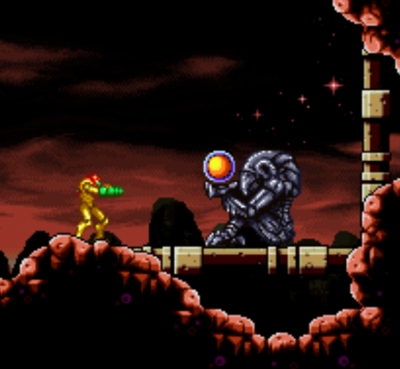 Screen ze hry Metroid - Confrontation