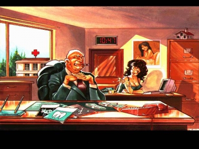 Screen ze hry Biing!: Sex, Intrigue and Scalpels