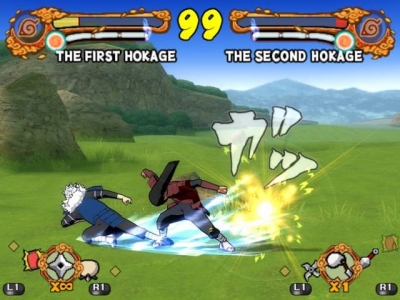 Screen ze hry Naruto Shippuden: Ultimate Ninja 4