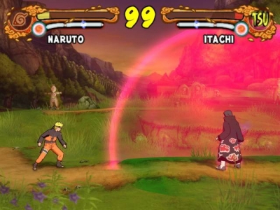 Screen ze hry Naruto Shippuden: Ultimate Ninja 4