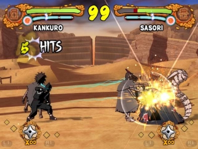 Screen ze hry Naruto Shippuden: Ultimate Ninja 4