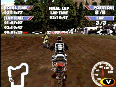 Screen ze hry Championship Motocross featuring Ricky Carmichael