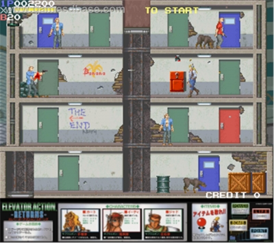 Screen ze hry Elevator Action Returns