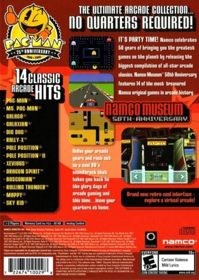 Artwork ke he Namco Museum 50th Anniversary