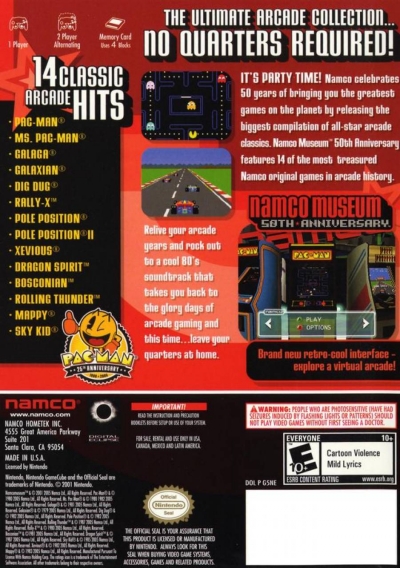 Artwork ke he Namco Museum 50th Anniversary