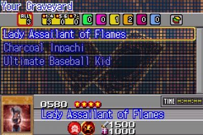 Screen ze hry Yu-Gi-Oh! GX: Duel Academy