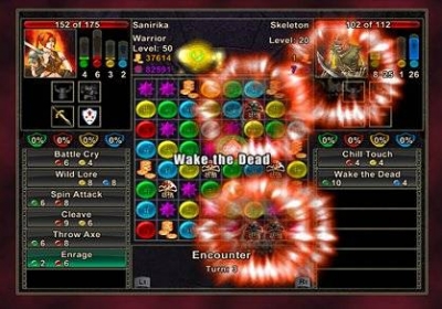 Screen ze hry Puzzle Quest: Challenge of the Warlords