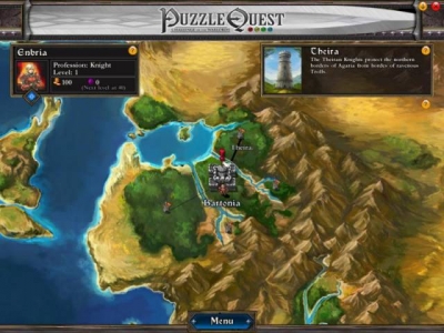 Screen ze hry Puzzle Quest: Challenge of the Warlords