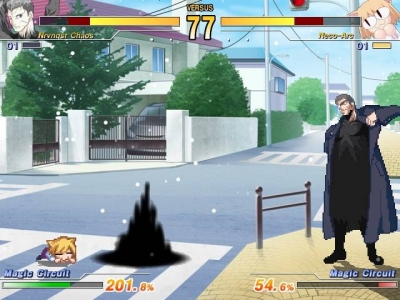 Screen ze hry Melty Blood