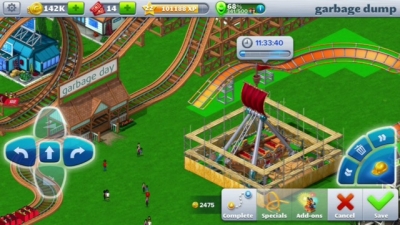 Artwork ke he RollerCoaster Tycoon 4 Mobile