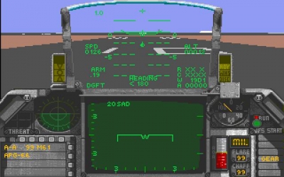 Screen ze hry Falcon 3.0