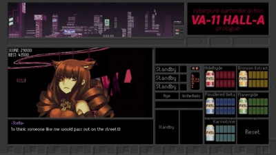 Screen ze hry VA-11 HALL-A