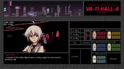 Screen ze hry VA-11 HALL-A