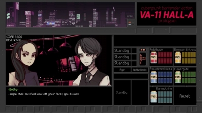 Screen ze hry VA-11 HALL-A