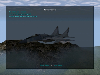 Screen ze hry MiG-29 Fulcrum