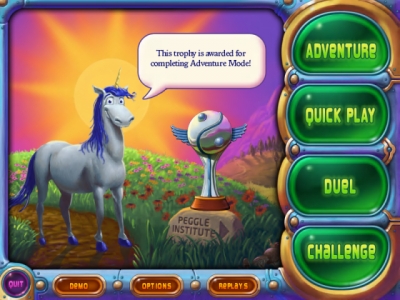 Screen ze hry Peggle