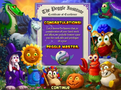 Screen ze hry Peggle