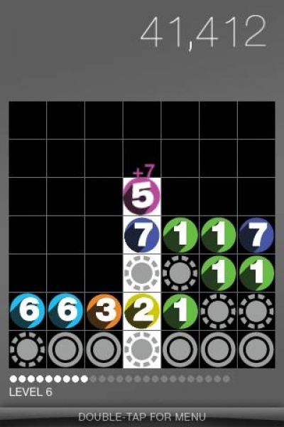 Screen ze hry Drop7
