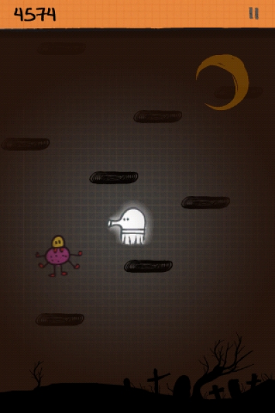 Screen ze hry Doodle Jump