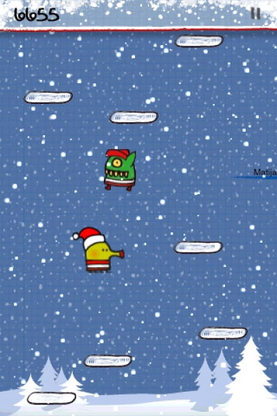 Screen ze hry Doodle Jump