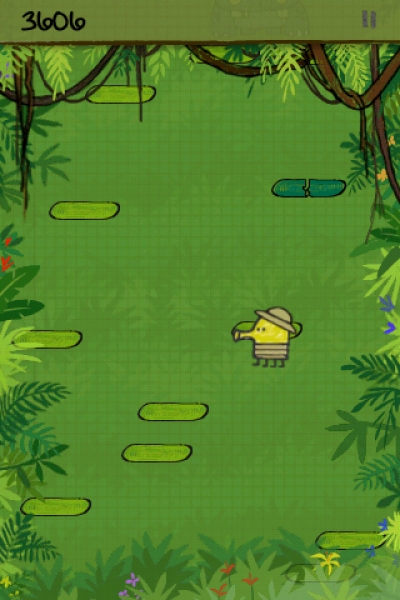 Screen ze hry Doodle Jump