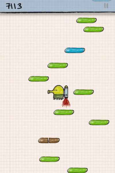 Screen ze hry Doodle Jump