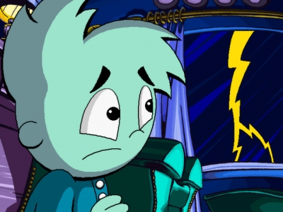 Screen ze hry Pajama Sam 2: Thunder and Lightning Arent So Frightening