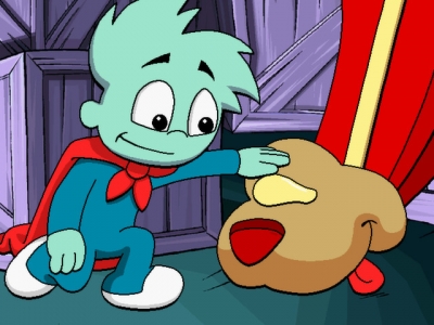 Screen ze hry Pajama Sam 2: Thunder and Lightning Arent So Frightening