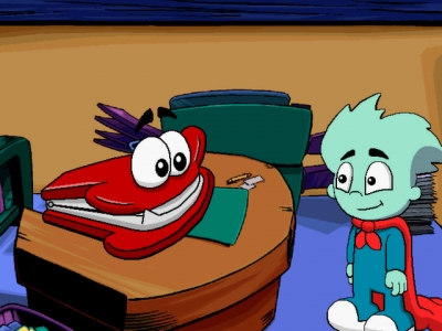 Screen ze hry Pajama Sam 2: Thunder and Lightning Arent So Frightening