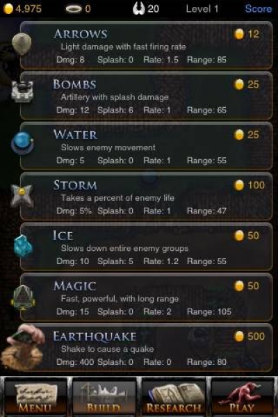 Screen ze hry Tap Defense