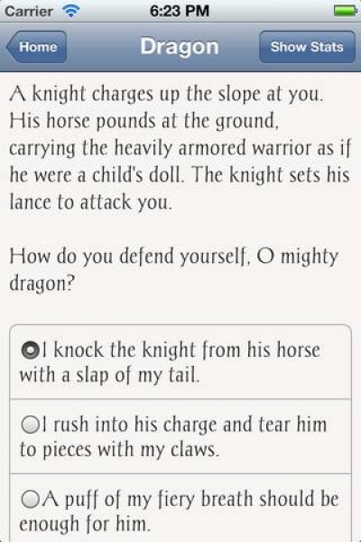 Screen ze hry Choice of the Dragon