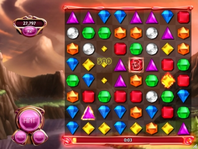 Screen ze hry Bejeweled Blitz