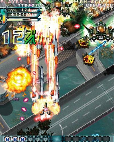 Screen ze hry DoDonPachi Resurrection