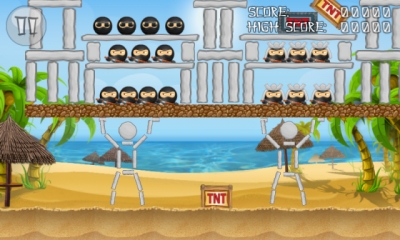 Screen ze hry Pandas vs Ninjas