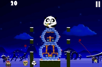 Screen ze hry Pandas vs Ninjas