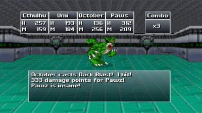 Screen ze hry Cthulhu Saves the World