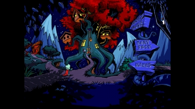 Screen ze hry Pajama Sam: No Need to Hide When Its Dark Outside